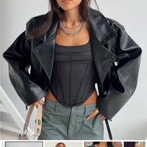 Lioness faux leather Staten Island jacket